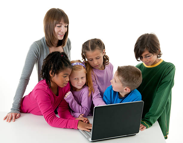 Child doing graphic design